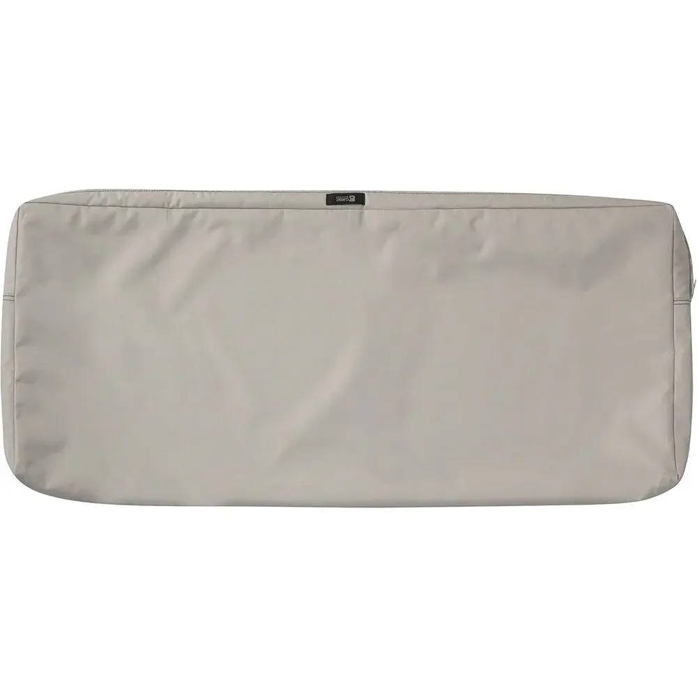 NWT Classic Accessories Ravenna Patio Bench/Settee Cushion Slip Cover,Mushroom